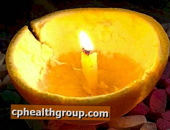 Come fare una candela con un'arancia