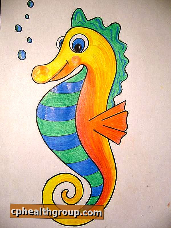 Как да нарисувате морско конче