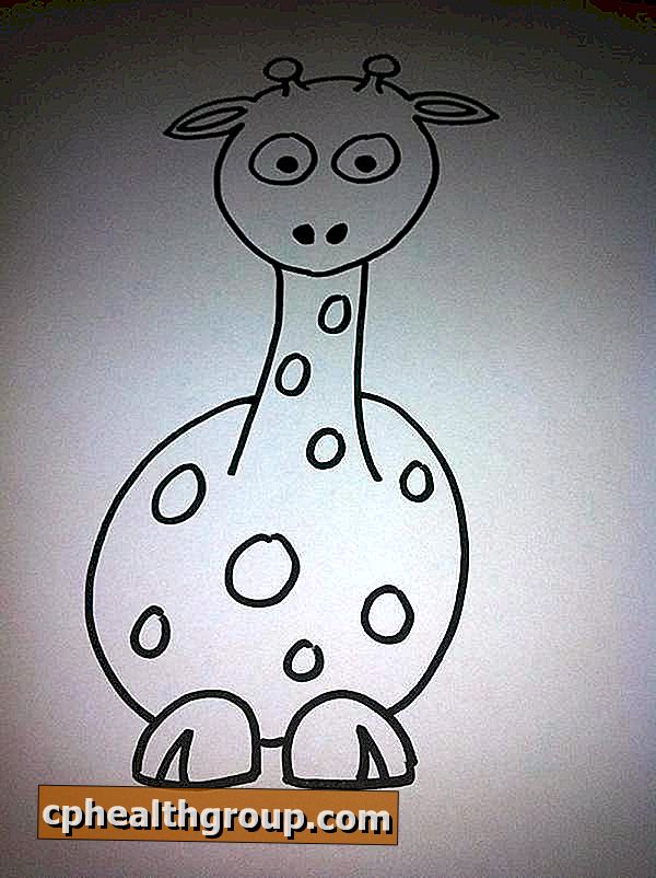 Hogyan rajzoljunk egy rajzfilm zsiráfot
