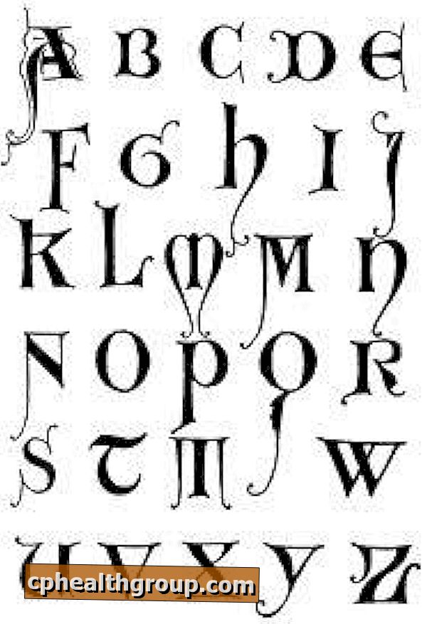 Hur man gör gotiska bokstäver - Ritningar och exempel
