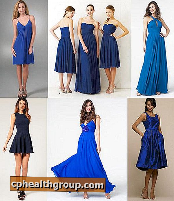 Какие аксессуары надеть с полностью синим платьем