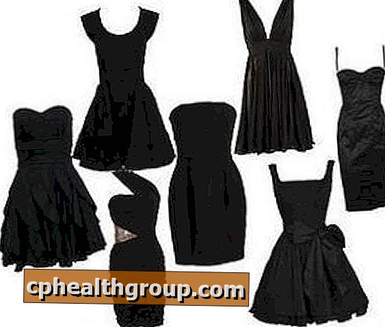 Wie trägt man ein schwarzes einfaches Kleid